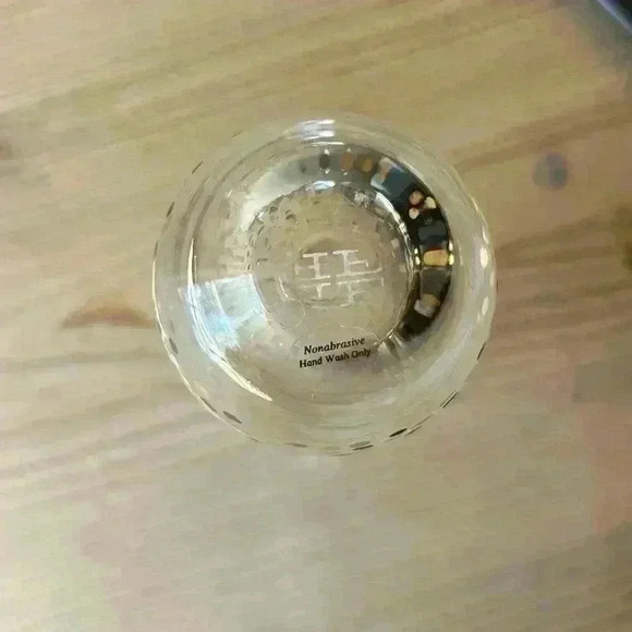 Fitz & Floyd Gold And Black Confetti Dots..3 Stemless Champagne Flutes - Picture 5 of 7